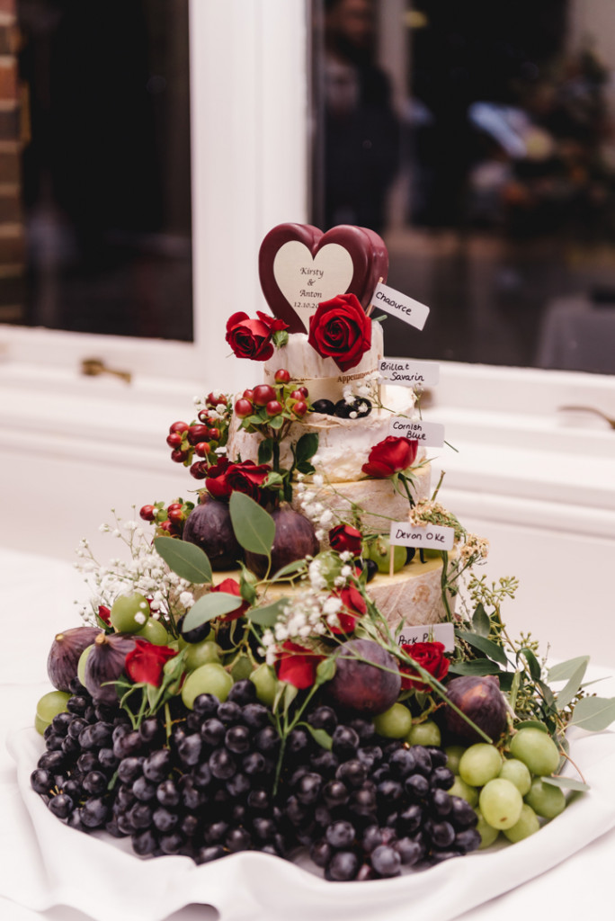 alternative pork pie and cheese wedding cake