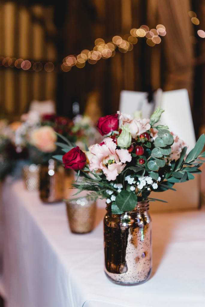 top table flowers, Olde Bell, Hurley
