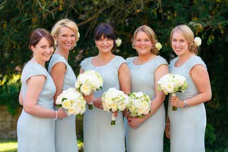 bridesmaids - wedding flowers buckingham