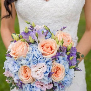 hydrangea and rose bouquet, bucks