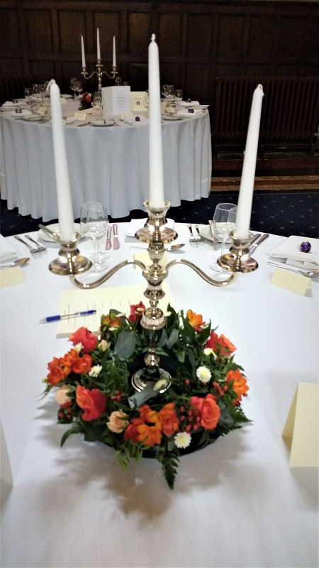 Table centrepiece - wedding flowers bucks