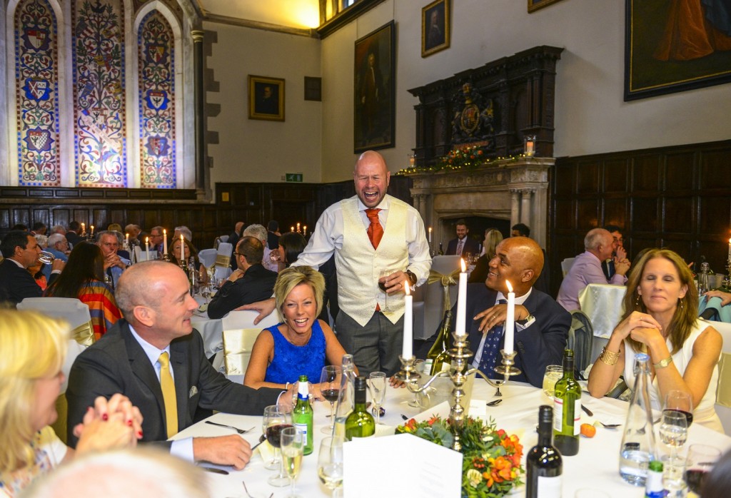 Steve entertaining - Bisham Abbey