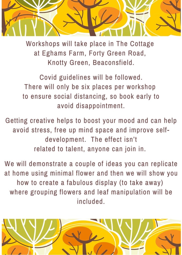 autumn flower workshop 2020