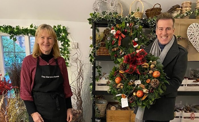 Christmas Wreath Making with Anton Du Beke