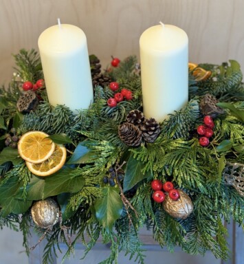 Christmas Mantelpiece/Table Centre Workshop - December 14th (6.30pm - 8.30pm)